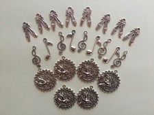 Lotto 23 Charm Ballerine - Musica - filigrana Argento Tibetano