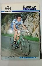 CARTOLINA PUBBLICITARIA CICLISMO TULLIO BERTACCO 1985 SAMMONTANA BIANCHI