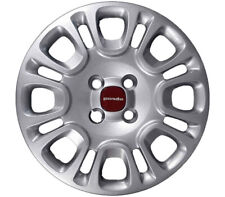 COPRICERCHIO COPPA RUOTA LOGO ROSSO FIAT PANDA 2012 R14 RAGGIO 14'' POLLICI