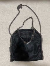 Borsa a tracolla Stella McCartney ecopelle Falabella originale nera donna...