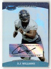 D.J. Williams Rookie Auto 2004