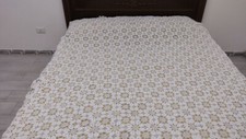 Copriletto letto singolo ad uncinetto 100% cotone fatto a mano (5)