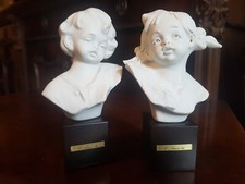 oggettistica vintage. Statuette   porcellana  biscuit  di Capodimonte G.Barbetta