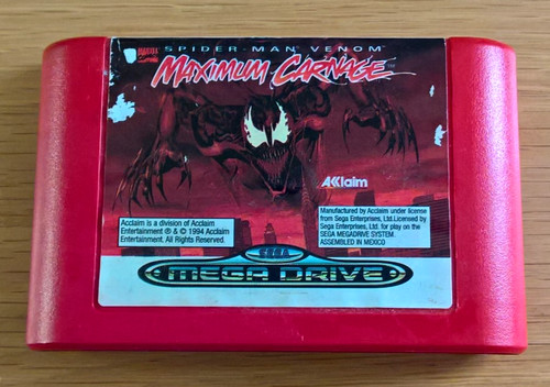 Maximum carnage sega megadrive - maximum,