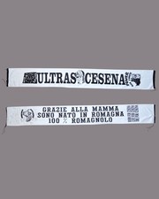 Cesena Ultras Calcio Scarf 80s 90s Sciarpa Vintage Ultrà 100% Romagnolo
