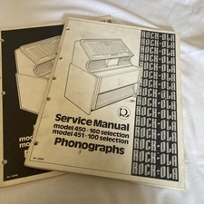 Rock-Ola Model 450 / 451 Juke Box Service Manual And Parts List