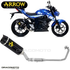 Impianto completo SUZUKI GSX-R 125 2017 2018 ARROW ALU Nero CC THUNDER