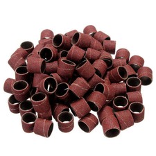Kit 100 nastri abrasivi 1/2" + 2 mandrini tamburo levigatrice per utensili rotanti