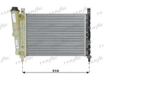 RADIATORE ACQUA FIAT UNO 1.3 1.4 1.56 BENZINA TURBO FIORINO DUNA 1.3 BENZINA