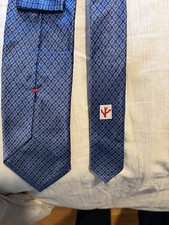 Cravatta in seta blu ISAIA