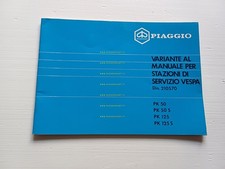 Piaggio Vespa PK 50 - PK 125 1983 VARIANTI manuale officina originale