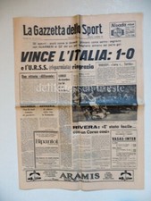 GAZZETTA DELLO SPORT 1966 CALCIO ITALIA URSS Guarnieri giornale 252