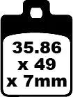 EBC SFA260HH BRAKE PAD HH SINT