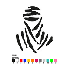 Adesivo Dakar - Altezza 6 CM - Sticker Vinile Moto Auto