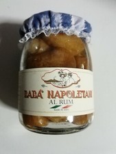 BABA NAPOLETANO  ARTIGIANALE al Rum in un comodo, elegante, barattolo da  500g.