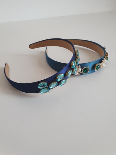 Two women blue rhinestone - two, women's