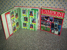 ALBUM CALCIATORI CAMPIONI & CAMPIONATO 90/91 COMPLETI FIGURINE+SCHEDE AGOSTINI 