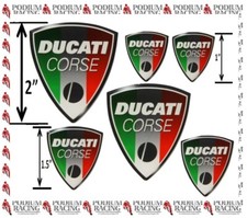DUCATI DECALS ITALIAN FLAG