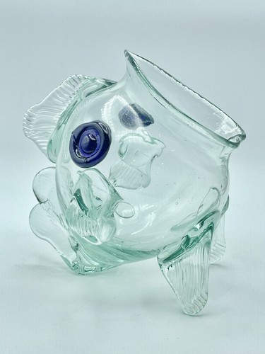 Vaso ciotola pesce - pesce, vetro
