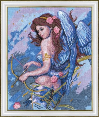 Punto croce angelo con - punto, "angelo