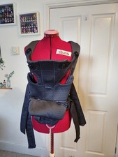 BabyBjorn Marsupio Neonato Move Airy Maglia Antracite Blu Navy Max 12 kg