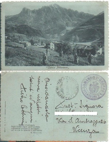 Cartolina carnia pittoresca - -,