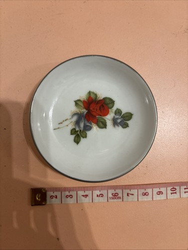 Piattino porcellana decorato - piattino,