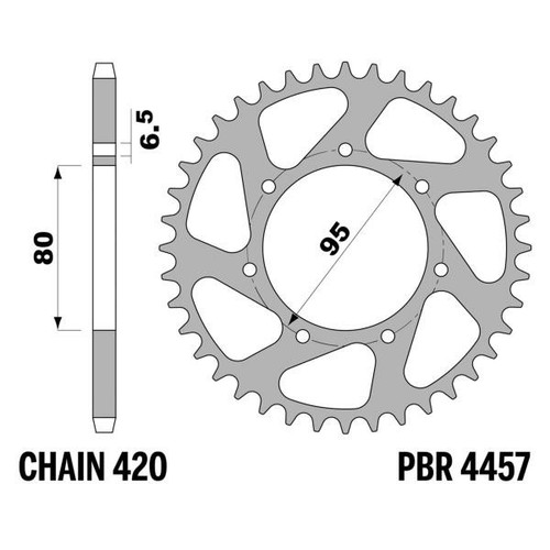 Corona pbr z46 denti passo - corona,
