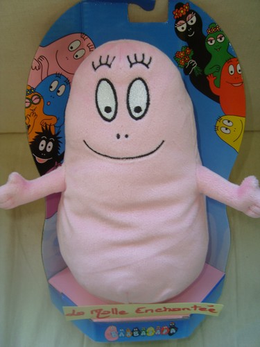 Peluche doudou barbapapa 20cm - peluche,