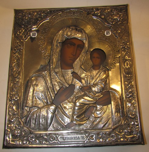 Icona antica madonna con - icona,