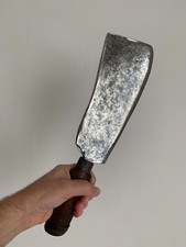 Antica mannaia da macellaio - lama forgiata a mano (inizio '800)
