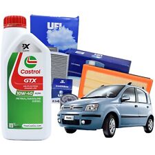 KIT TAGLIANDO FIAT PANDA 2 169 1.2 BENZINA FILTRI UFI + 3LT CASTROL GTX 10W40