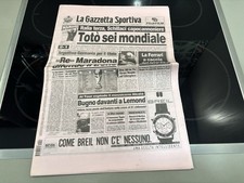 Giornale Calcio Ristampa Domenica 8 Luglio Anno 1990 Gazzetta Dello Sport Italia