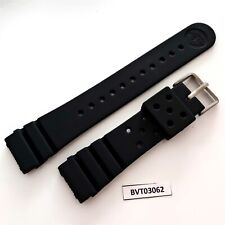 NUOVO OROLOGIO SEIKO CINTURINO GOMMA PIATTO 22mm Z22 CINTURINO 6309, 6306, 7548, 7002 BVT03062