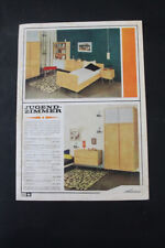 Vecchio Stampa Reklame Parte Catalogo Arredamento Appartamento Vintage Deco