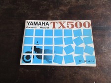Yamaha TX500 TX 500 1973 OEM Owner's manual manuale del conducente manuale istruzioni