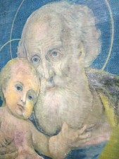 ANTICO QUADRO  SAN GIUSEPPE SU TELA  900