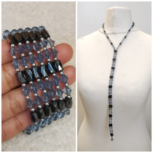 Bracciale collana grigio canna - bracciale/collana,