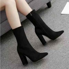 Stivali Scarpe Stivaletti Nero
