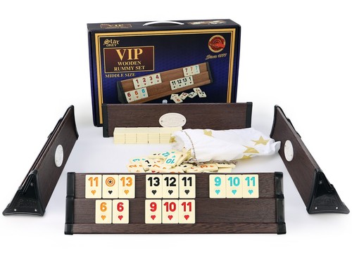 Set rummy compatto legno - set,