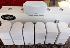 7 altoparlanti Bose Jewel come nuovi doppio cubo 1 canale centrale 6 surround 7.1/7.2 bianco