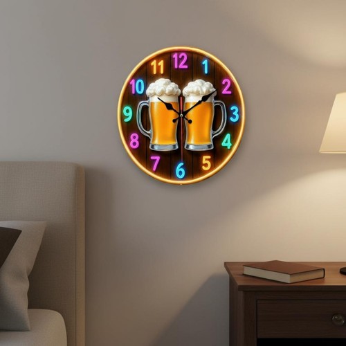 Orologio con boccali birra - orologio, di