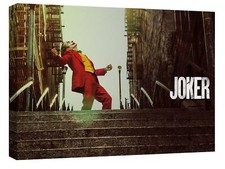 Canvashop Quadri moderni Joker scalinata Stampa tela canvas da parete film 2019