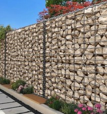 Gabbioni cesto Di pietra colonna parete filo Acciaio Zincato Muro 2 Misure