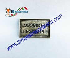 Targa Acqua non potabile in