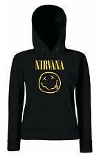 Felpa NIRVANA Kurt Cobain - Smile - Mod. Unisex taglie Adulto e Bambino