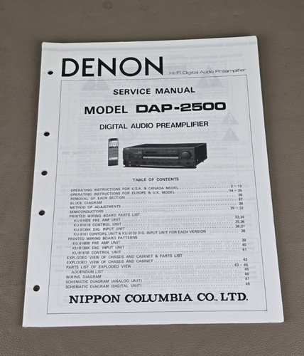 Denon dap 2500 - denon, dap-2500