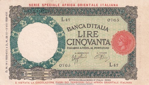 Regno lire lupa 1939 - regno,