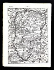 1878 Francia Petit Atlas Mappa