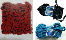 GOMITOLO LANA CUCIRINI TRE STELLE LASER FILATO CINIGLIA PER FERRI E UNCINETTO 